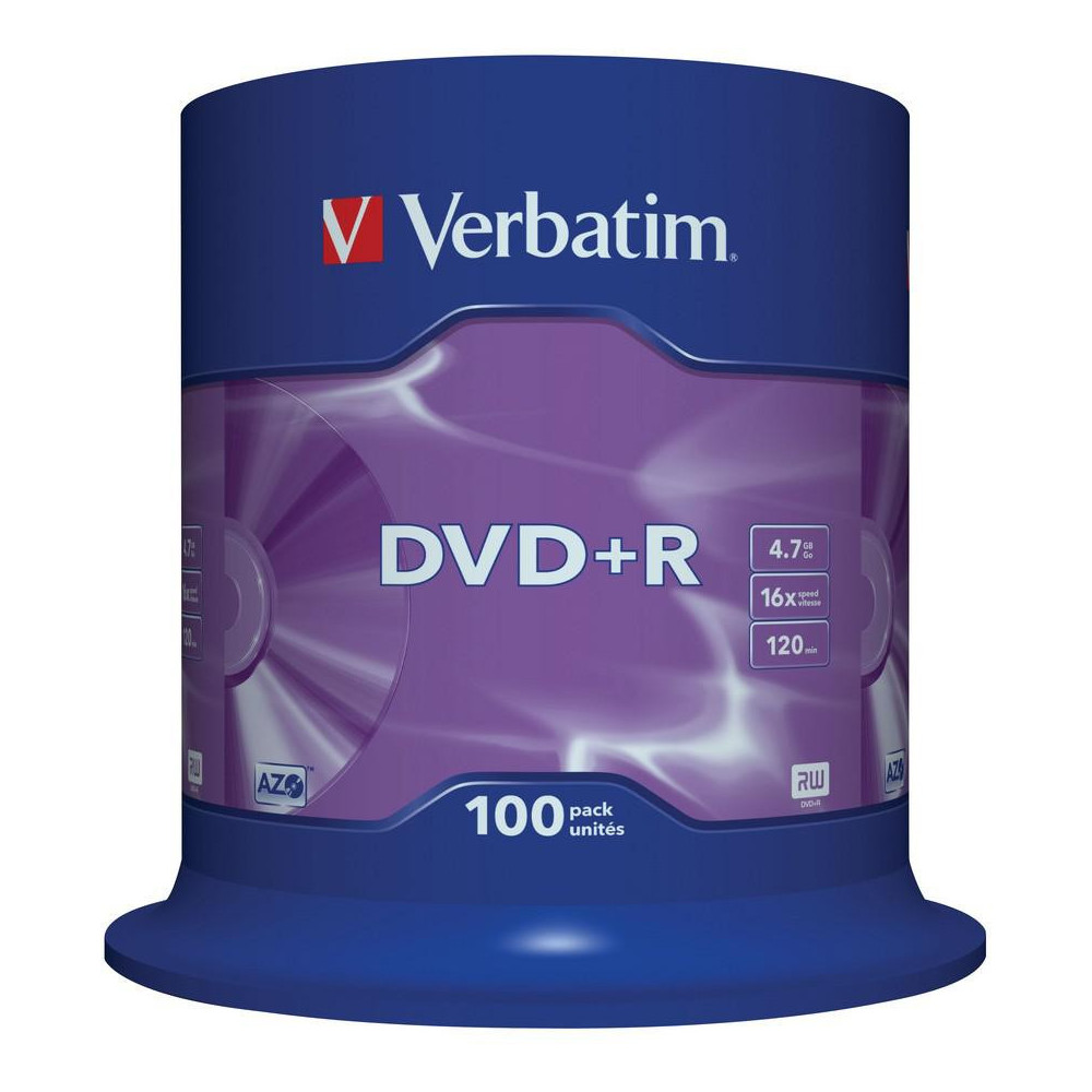 Płyty dvd+r verbatim azo (100szt)