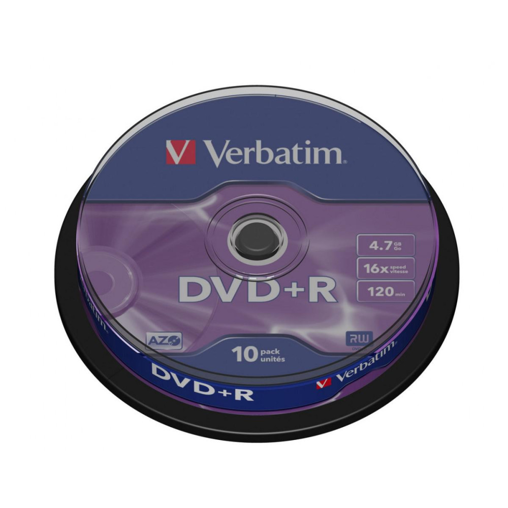 Płyty dvd+r verbatim azo (10szt)