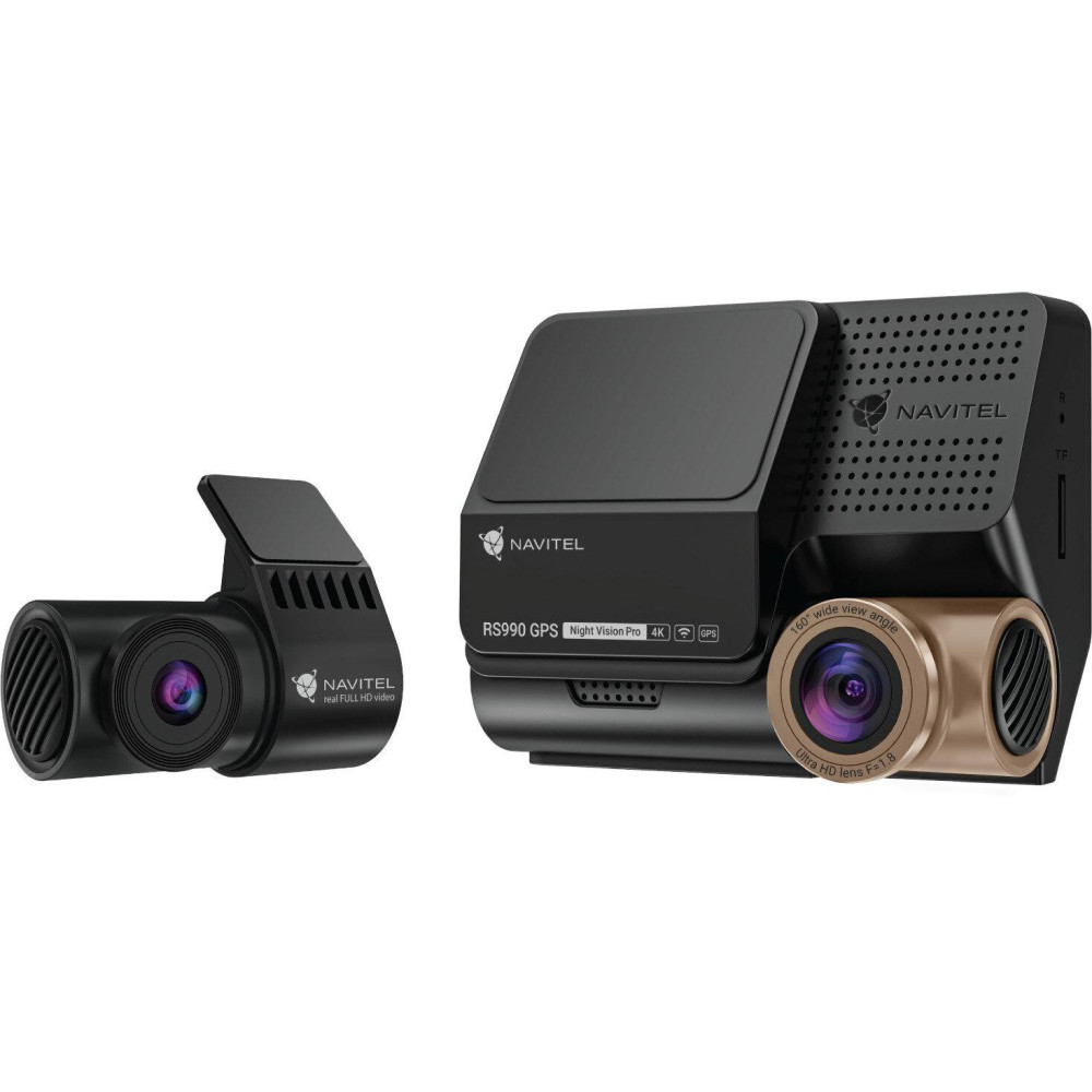 Wideorejestrator navitel rs990 gps wi-fi 4k dual