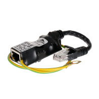 Miniaturowy ogranicznik przepięć do ochrony sieci lan, ptf-51-pro/poe/micro/t w osłonie termokurczli