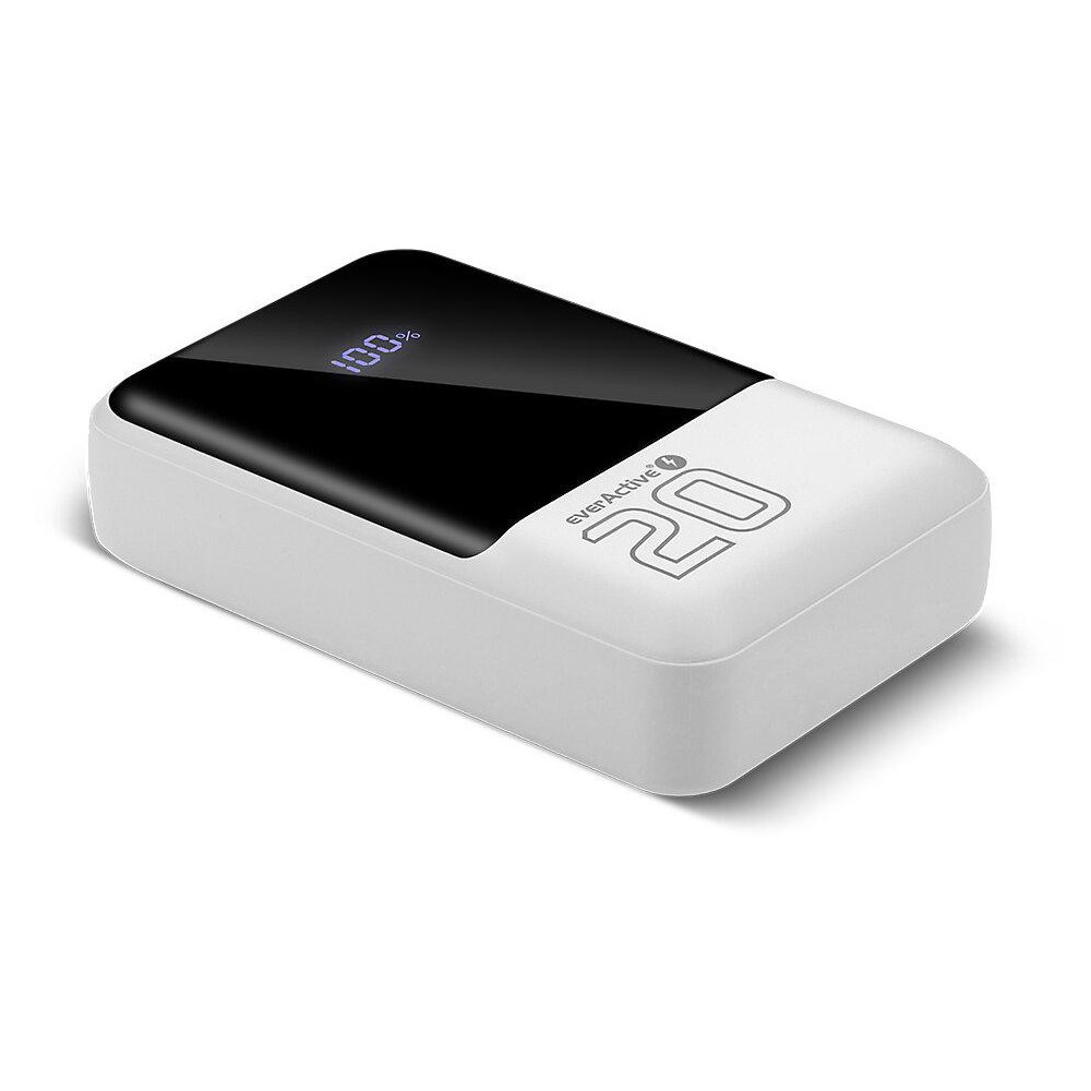 Powerbank everactive energy bank eb-20q 20000 mah 22,5 w 2x usb-a usb-c biały