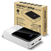 Powerbank everactive energy bank eb-20q 20000 mah 22,5 w 2x usb-a usb-c biały