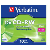 Płyty cd-rw verbatim jewel case (10szt)