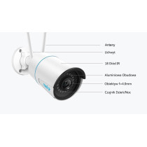 Kamera ip wifi reolink w320 5mpix wi-fi p2p biała