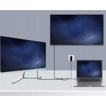 Adapter hub przejściówka usb- c 4w1 2x hdmi 4k usb 3.0 zenwire byl-2309