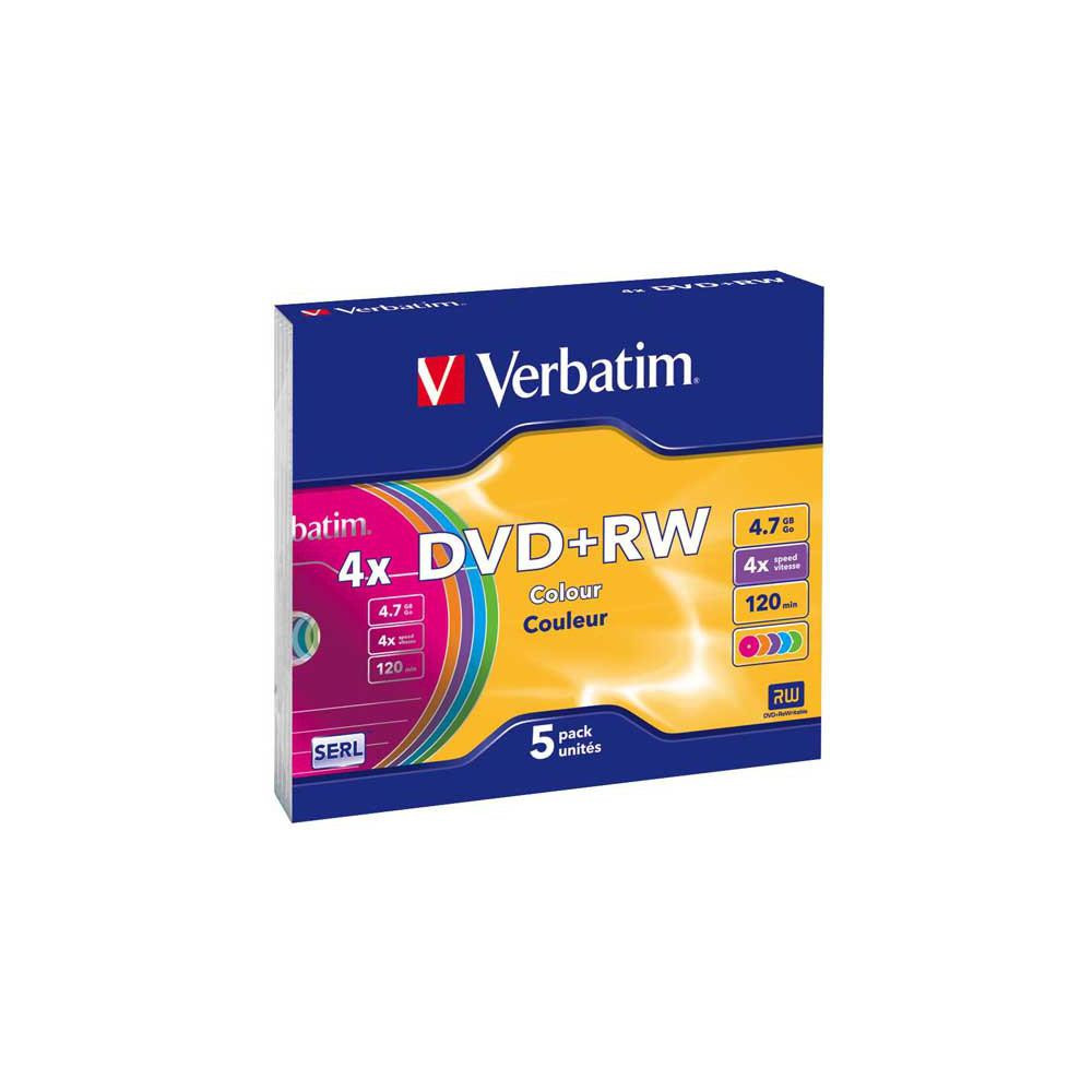 Płyty dvd+rw verbatim slim color (5szt)