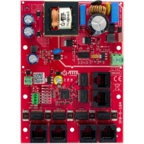 Switch poe 6 portowy ze zintegrowanym zasilaczem atte ipb-5-10a-of