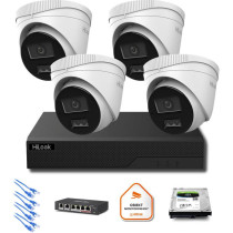 Zestaw monitoringu ip hilook 4x ipc-t280ha-lu 8mp smart-hybrid light