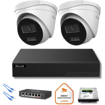 Zestaw monitoringu ip hilook 2x ipc-t280ha-lu 8mp smart-hybrid light