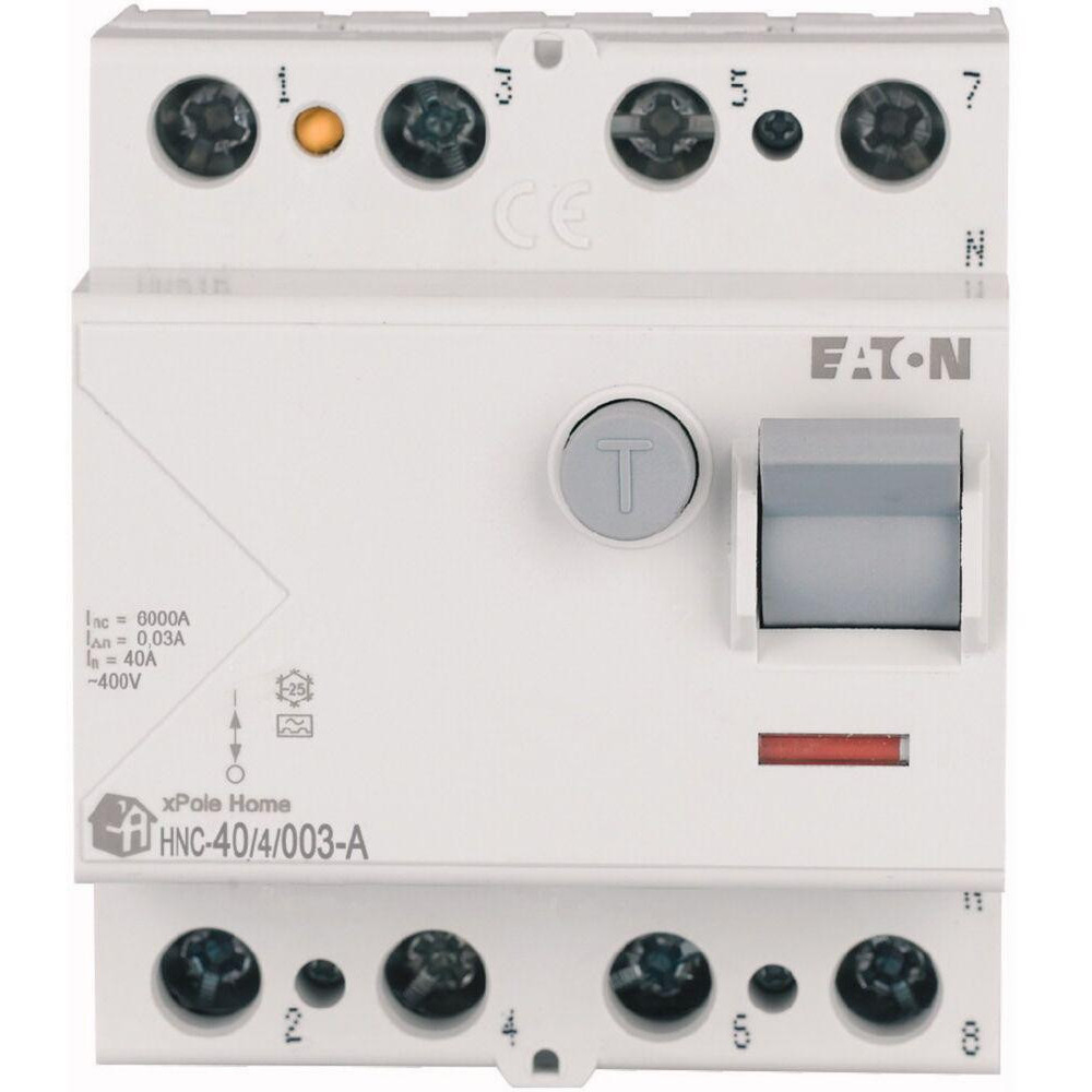 Eaton wyłącznik różnicowoprądowy 40a 4p 4m 30ma a 6ka