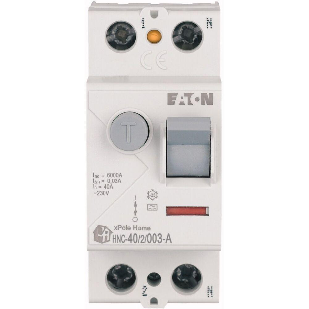 Eaton wyłącznik różnicowoprądowy 40a 2p 2m 30ma a 6ka