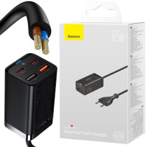 Ładowarka Sieciowa Baseus Gan 3 Pro Desktop Charger Ccgp040101 65W 2X Usb-A 2X Usb-C Pd 3.0 Qc 4.0