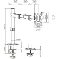 Uchwyt Biurkowy Przegubowy Na 1 Monitor Spacetronik Spa-112