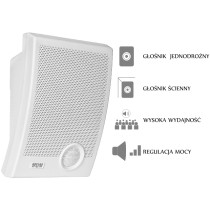 Głośnik Ścienny Hqm-N10165 10W 100V Biały