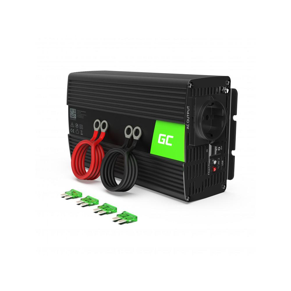 Przetwornica Napięcia Inwerter Green Cell 12V -  230V 150W/300W Modyfikowana Sinusoida Inv06