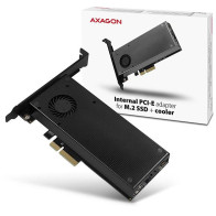 Adapter Axagon Pcem2-Dc Pci-E X4 Na M.2 Nvme Z Chłodzeniem