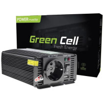 Przetwornica Napięcia Inwerter Green Cell 12V -  230V 300W/600W Modyfikowana Sinusoida Inv01De