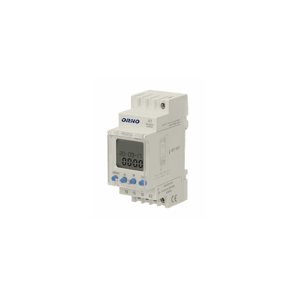 Programator Elektroniczny Orno Na Szynę Din Or-Pre-433