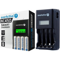 Ładowarka Procesorowa Do Akumulatorków Aa/Aaa Everactive Nc-450 Lcd