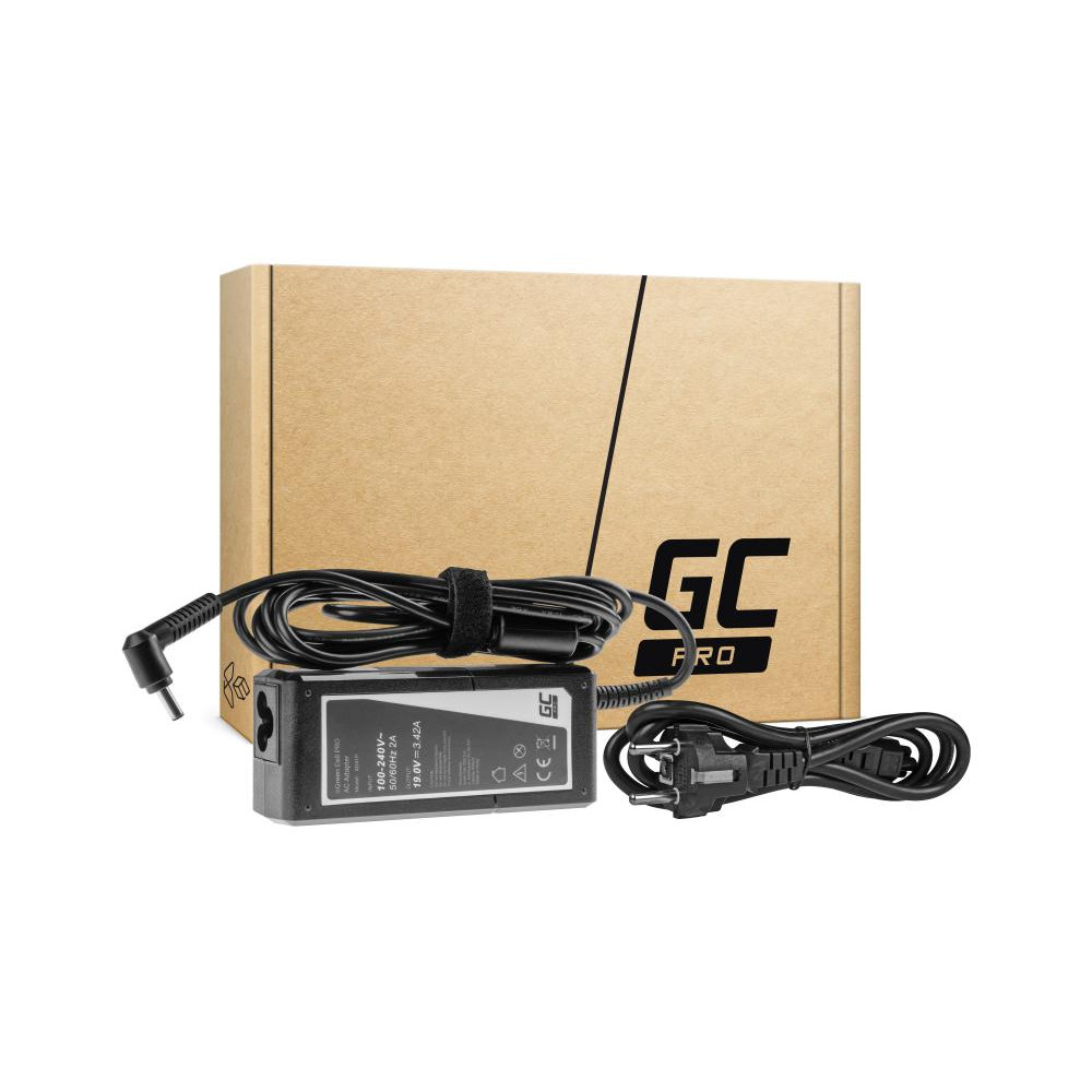 Zasilacz Ładowarka Do Laptopa Asus Green Cell Pro Ad41P 19V 3,42A 65W 4,0Mm/1,35Mm