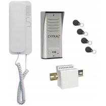Domofon Cyfral Cosmo 1-Lokatorski Srebrny