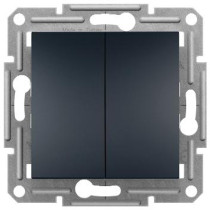 Łącznik Podwójny Schodowy Bez Ramki Schneider Asfora Eph0600371 Antracyt