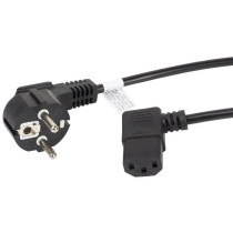 Kabel Zasilający Kątowy Iec 320 C13 1.8M Lanberg