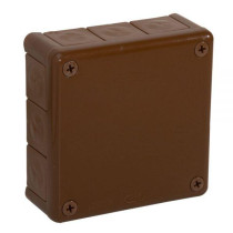 Puszka Natynkowa Pusta 12 Wlotów Viplast Vp-51 Brązowa Ip55 118X118X46Mm 051-02