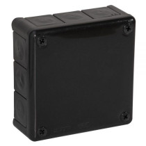 Puszka Natynkowa Pusta 12 Wlotów Viplast Vp-51 Czarna Ip55 118X118X46Mm 051-05