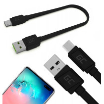 Kabel Usb-A -  Usb-C Green Cell Matte 25Cm Ultra Charge Quick Charge 3.0 Kabgc03