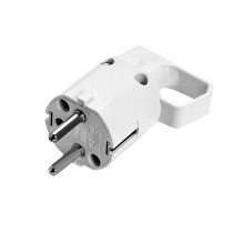 Wtyczka 325-01 Z Uchem, Z Uziemieniem "Uni-Schuko" 16A 250V Ip20 Biała Viplast 325-01
