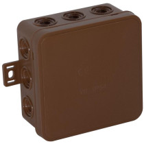 Puszka Natynkowa Pusta 12 Wlotów Viplast V7 Klik Brązowa Ip54 100X100X41Mm 037-02
