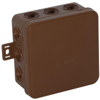 Puszka Natynkowa Pusta 12 Wlotów Viplast V6 Klik Brązowa Ip54 85X85X41Mm 036-02