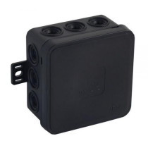 Puszka Natynkowa Pusta 12 Wlotów Viplast V5 Klik Czarna Ip54 75X75X41Mm 035-05