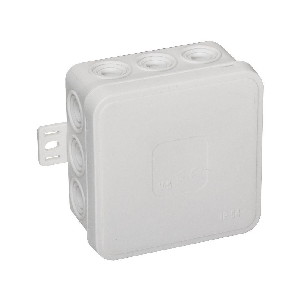 Puszka Natynkowa Pusta 12 Wlotów Viplast V5 Klik Biała Ip54 75X75X41Mm 035-01
