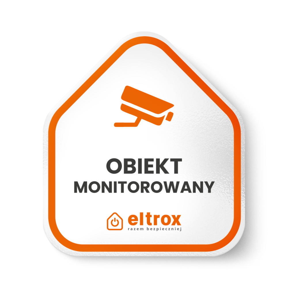 Naklejka Obiekt Monitorowany Mała Eltrox