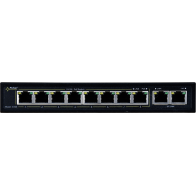 Switch Poe Pulsar S108 10-Portów (8Xpoe + 2Xuplink)  Ieee 802.3Af/At, 48Vdc / 30W/Port (Poe+) 120W