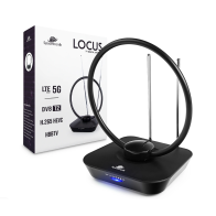 Antena pokojowa dvb-t2 spacetronik locus tv zasilacz 45db