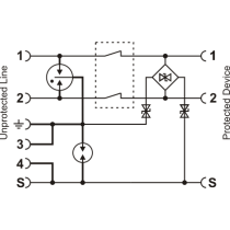 Zabezpieczenie przeciwprzepięciowe do rs-485 ewimar sug-rs485/din
