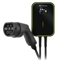 Ładowarka do samochodów elektrycznych green cell wallbox ev powerbox 22kw type 2 (6m) 3-faz ev14