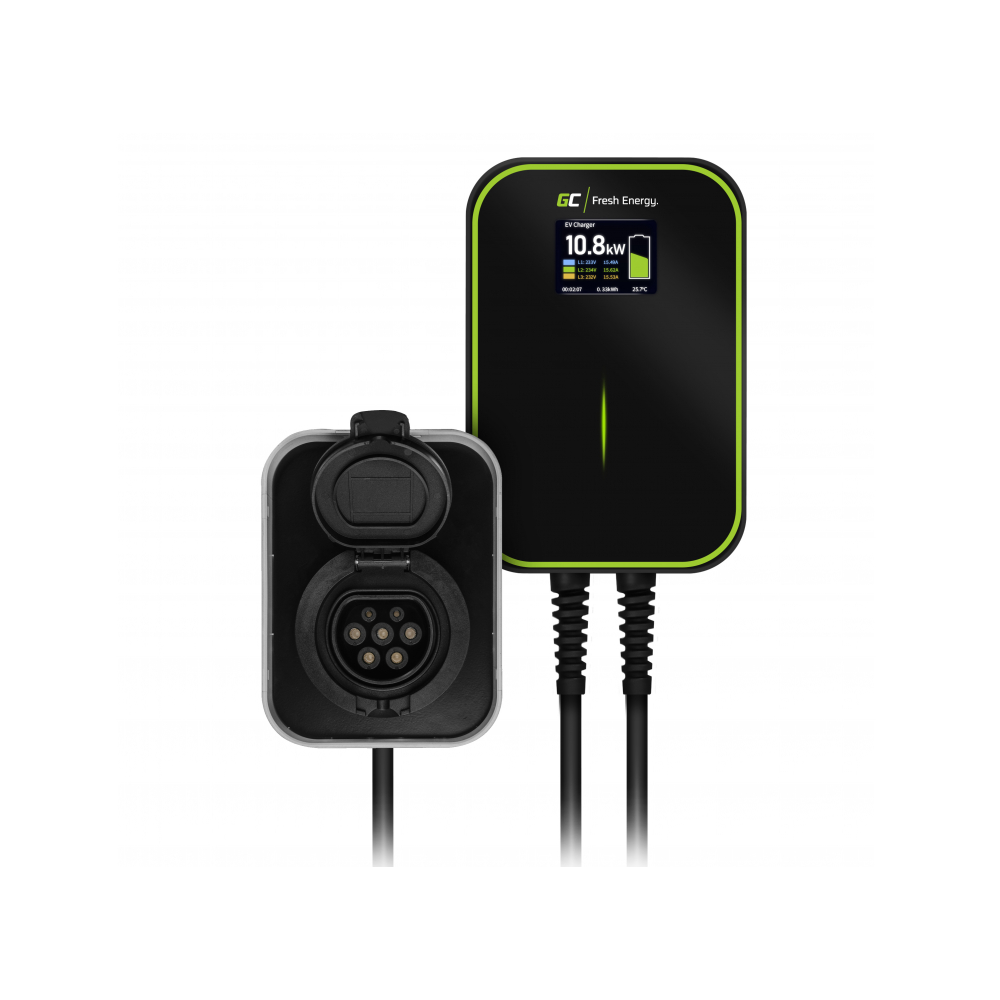 Ładowarka do samochodów elektrycznych green cell ev15rfid 22kw