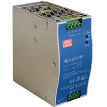 Zasilacz impulsowy na szynę din mean well ndr-240-48 48v/240w/5a