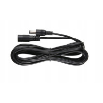 Przedłużacz dc 5.0m dwużyłowy 2x0.5mm2 w oplocie wtyk/gniazdo 2.1x5.5 mm