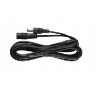 Przedłużacz dc 5.0m dwużyłowy 2x0.5mm2 w oplocie wtyk/gniazdo 2.1x5.5 mm