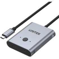 D1078a unitek dwukierunkowy przełącznik usb-c 4k