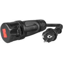 Przejściowka adapter siłowy green cell czerwony cee 16a 400v 5p do schuko 230v evak01