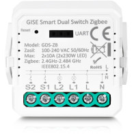 Gise smart dual switch no neutral zigbee | podwójny moduł przekaźnikowy zigbee | gds-zb-nn