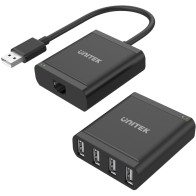 Unitek y-2516 przedłużacz usb 2.0 po skrętce 4xusb