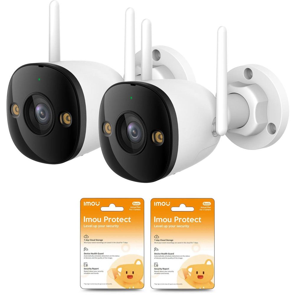 Zestaw 2 kamer ip imou bullet 3 5mp z chmurami imou protect