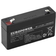 Akumulator agm europower serii ep 6v 1,2ah (żywotność 6-9 lat)